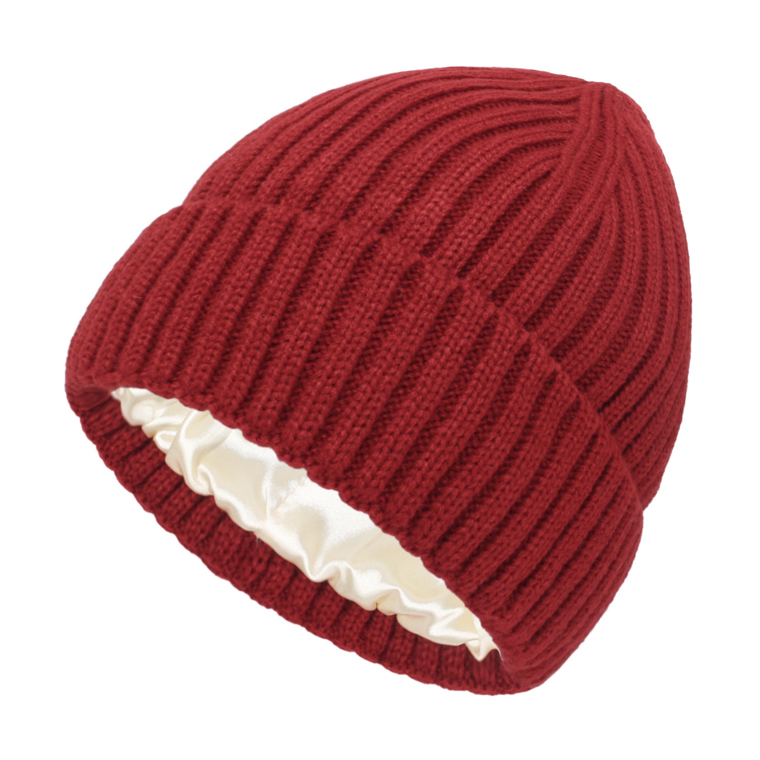 Denise - Anti-Frizz Satin-Lined Winter Beanie