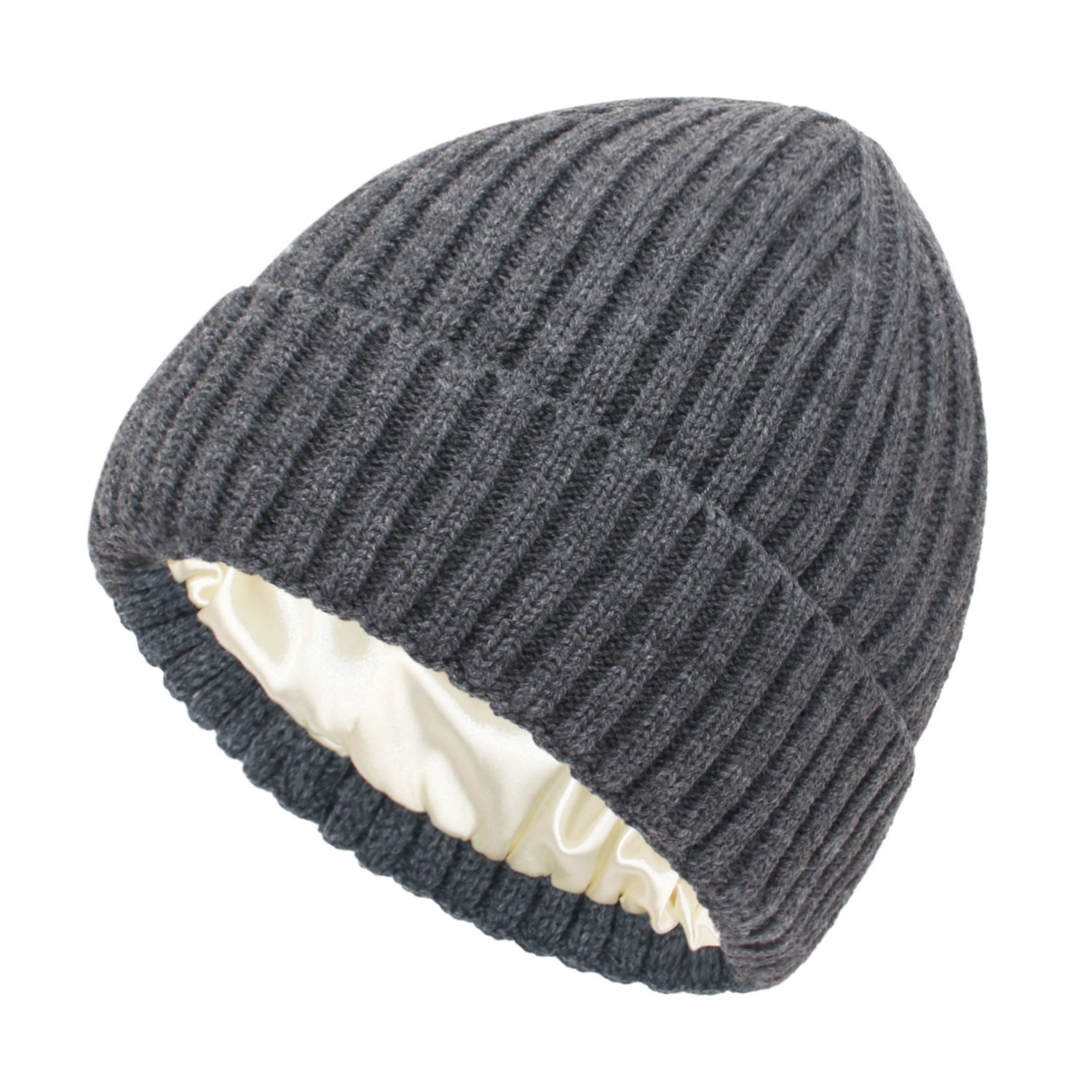 Denise - Anti-Frizz Satin-Lined Winter Beanie