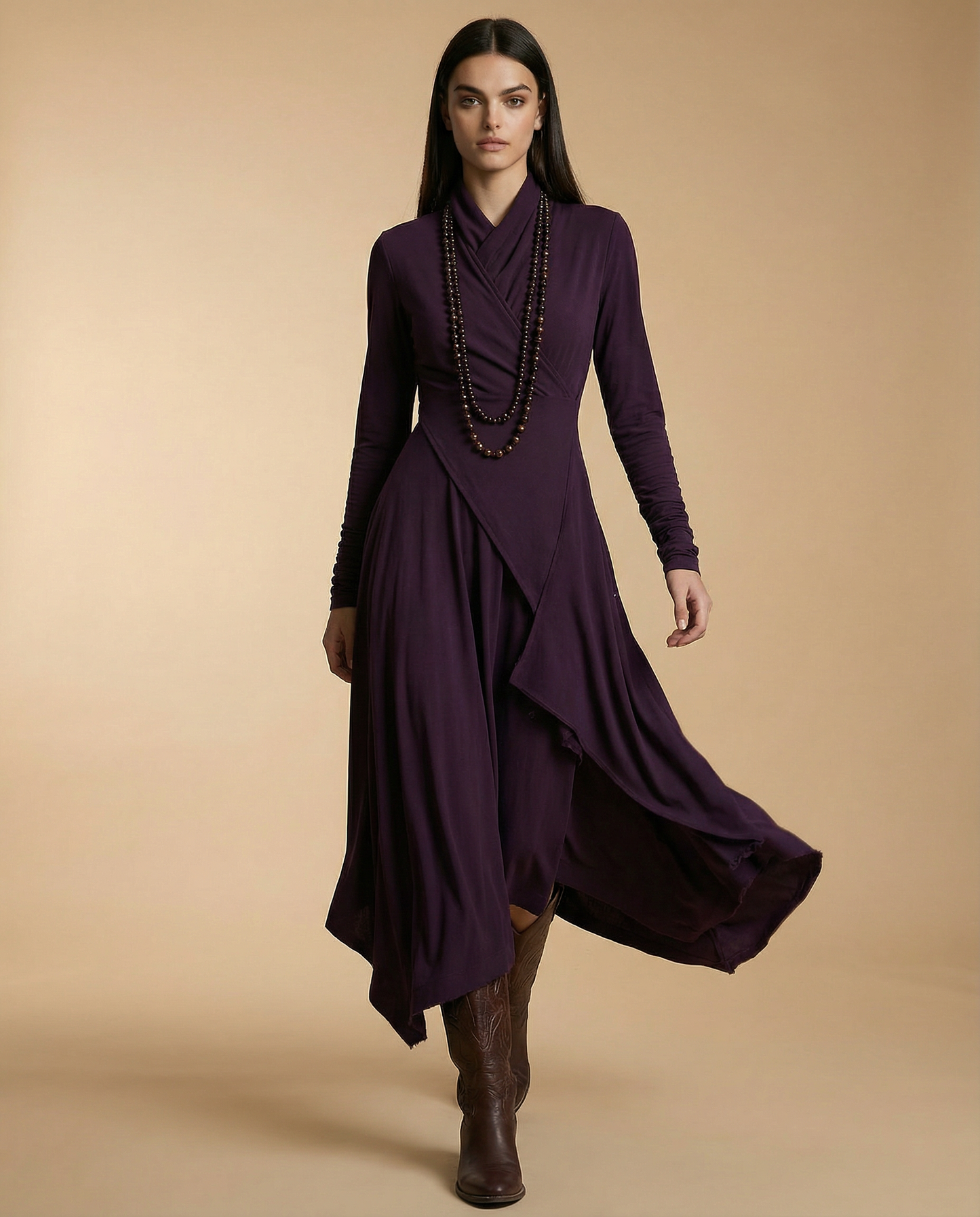 Natalie | Elegant Draped Dress