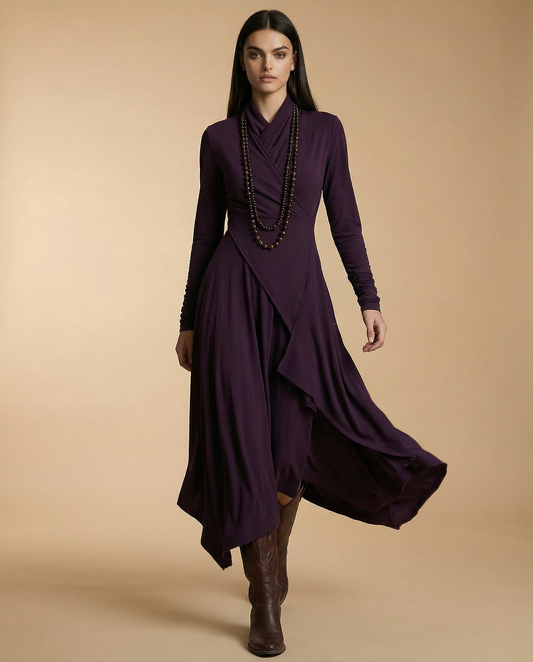 Natalie | Elegant Draped Dress