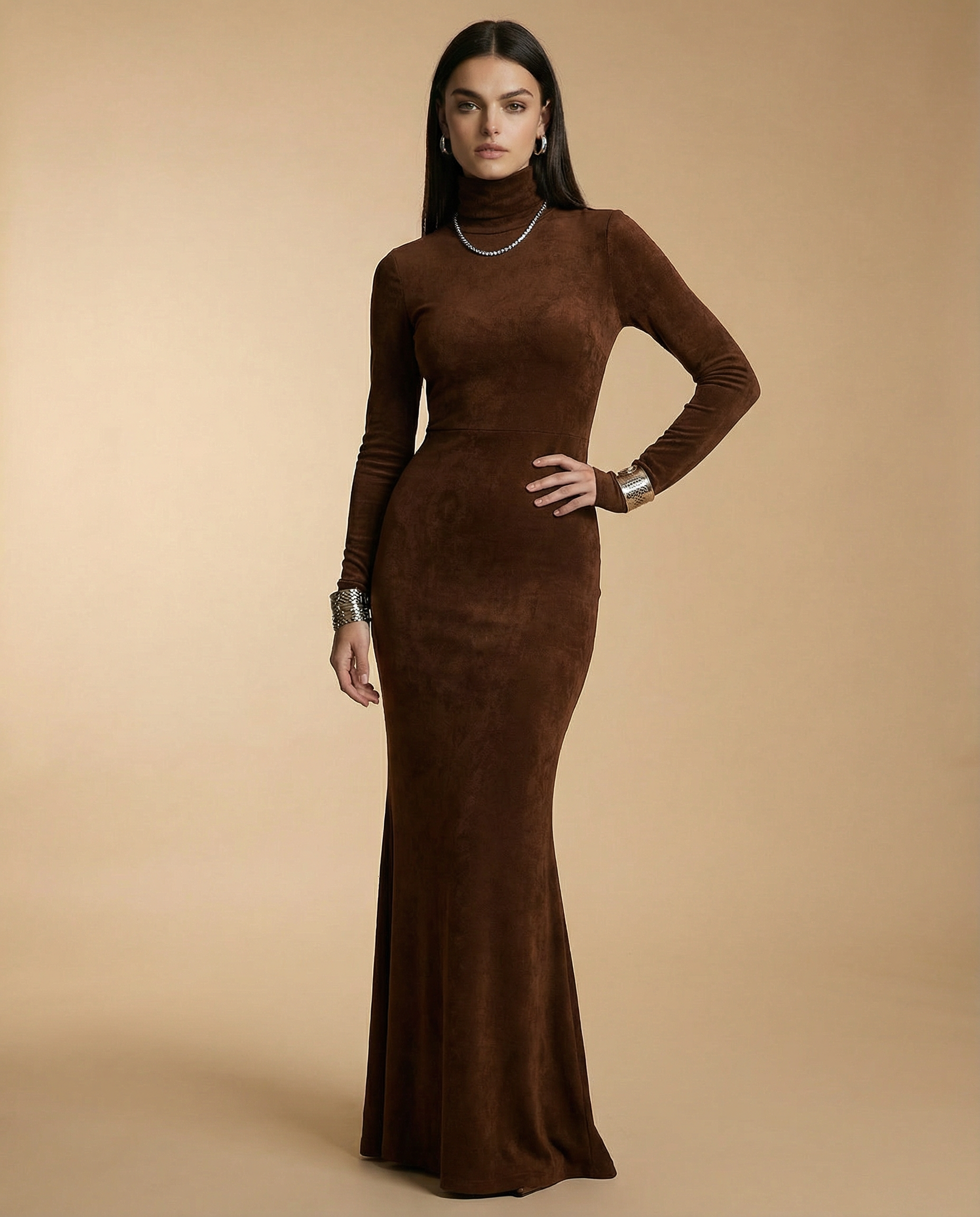 Yade | High-Neck Maxi Dress