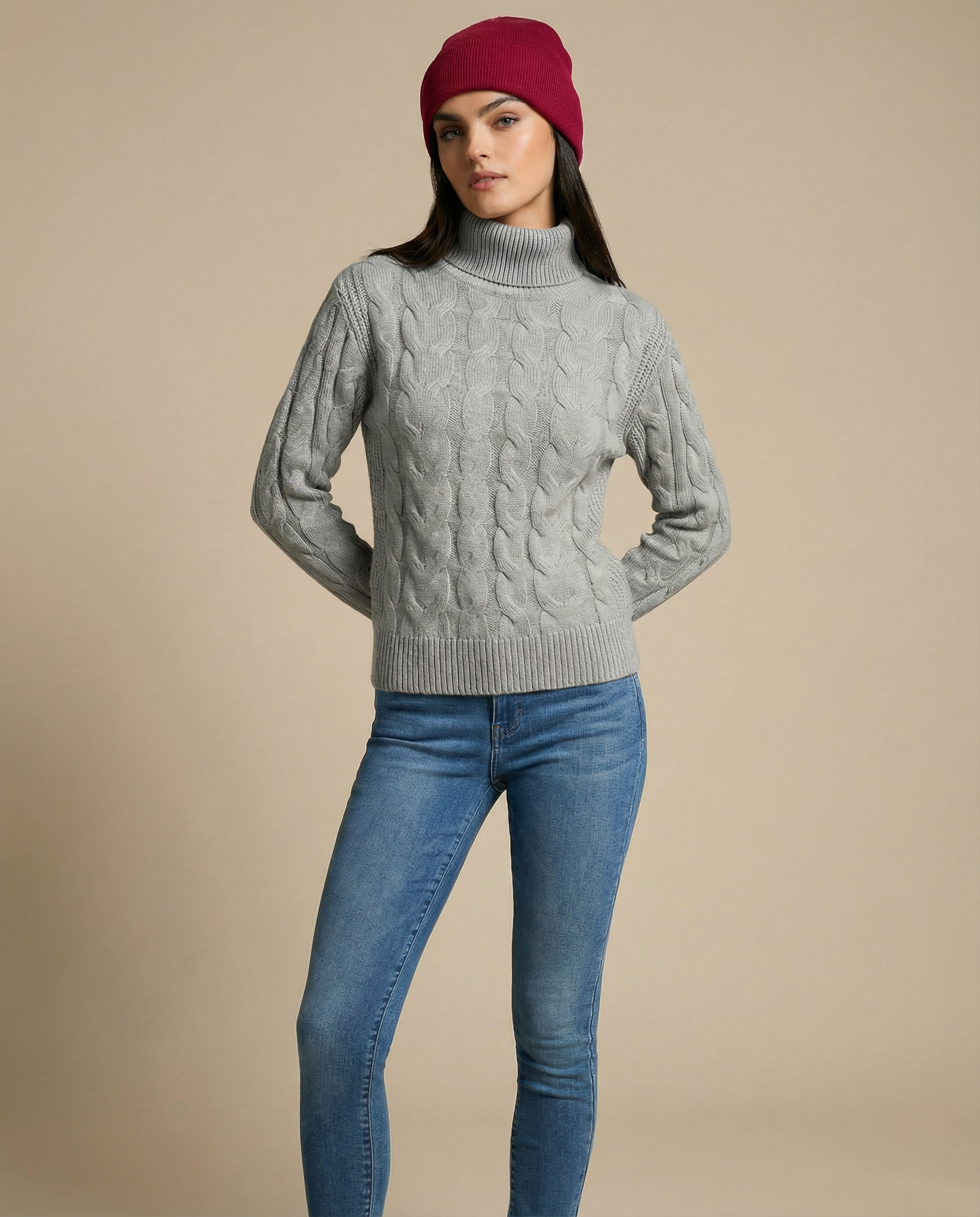 Krissy - Anti-Frizz Satin-Lined Winter Beanie