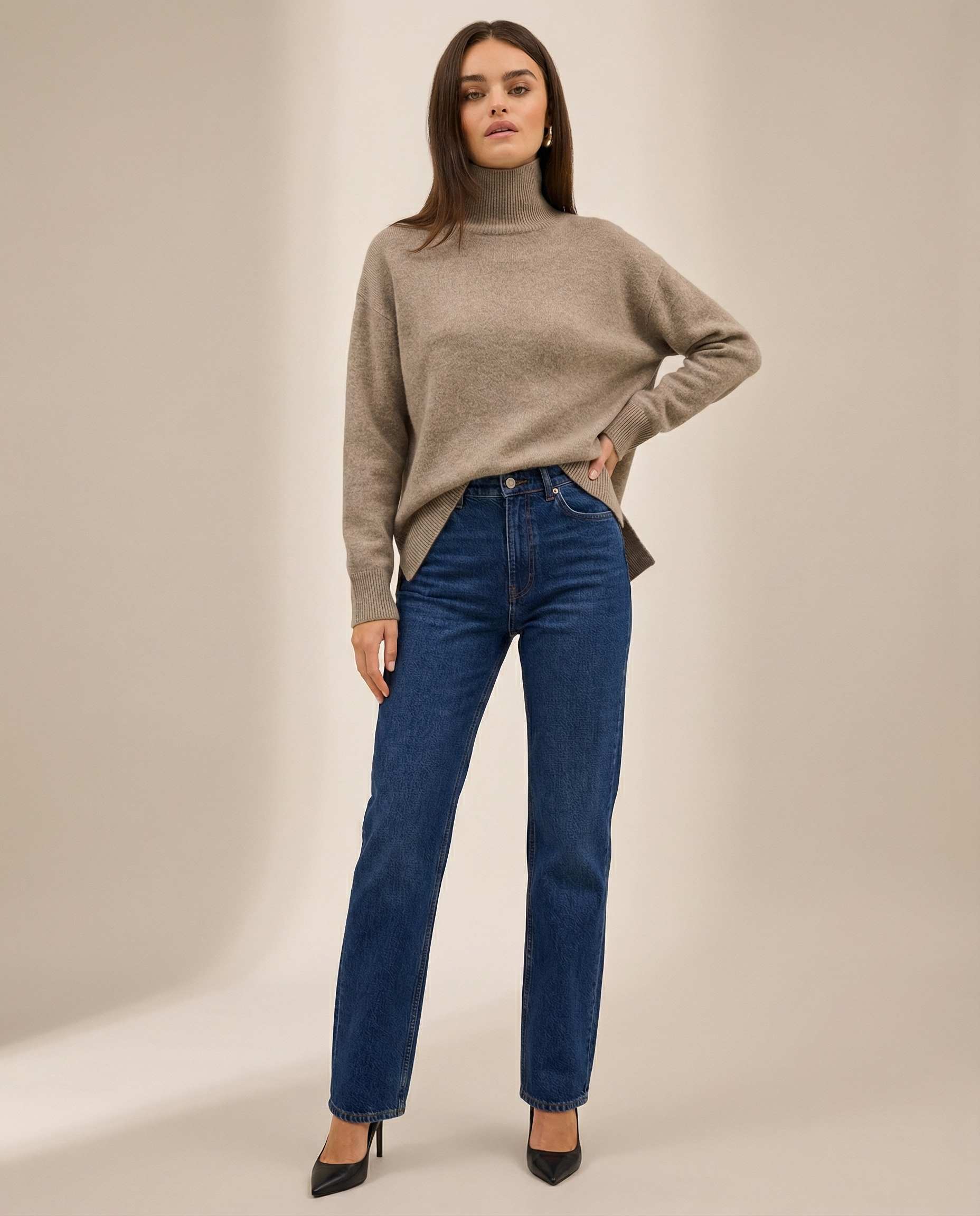 Livy | Women's Cashmere Sweater Turtleneck Sweater