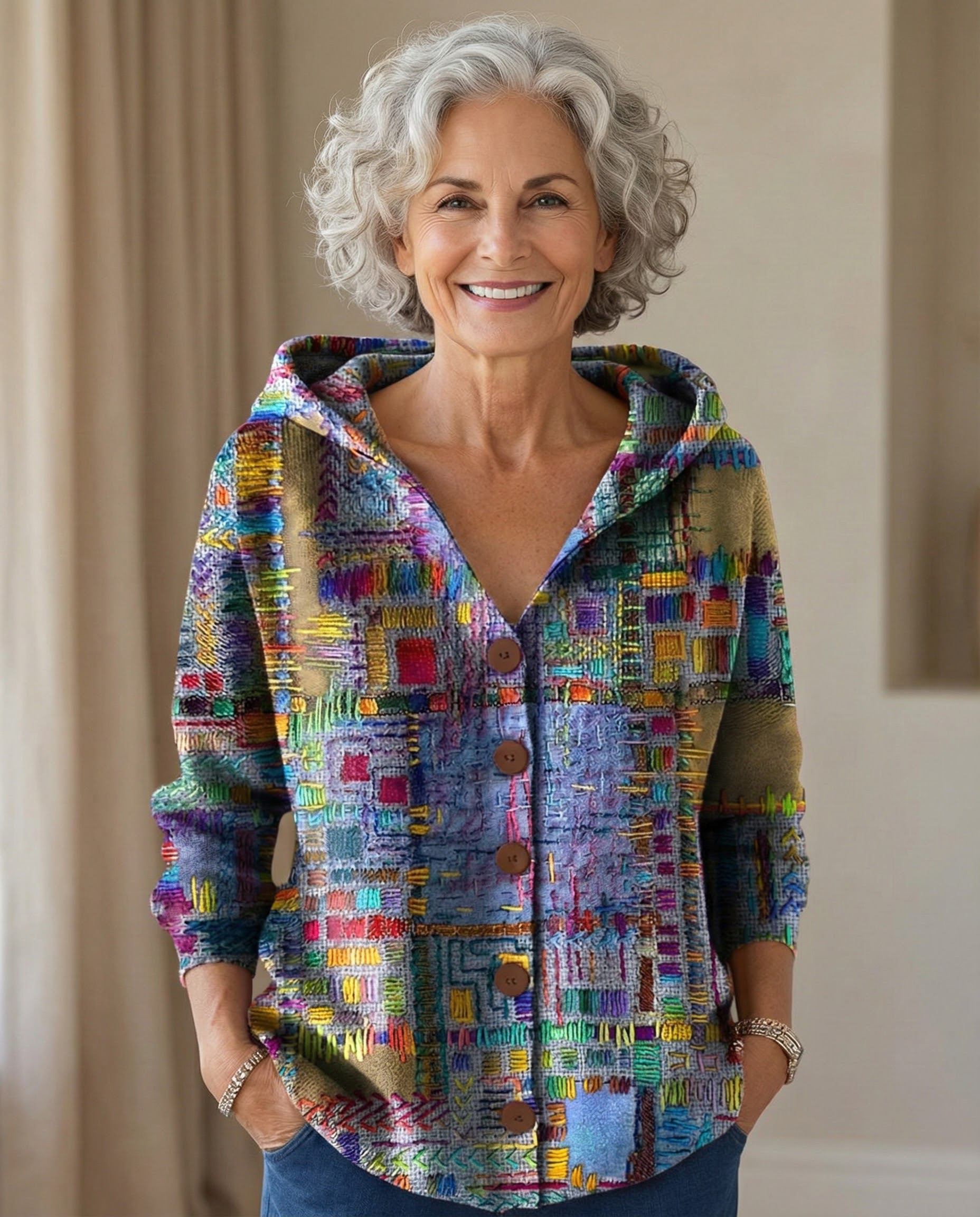 Cassidy | Artistic Warm Long Cardigan