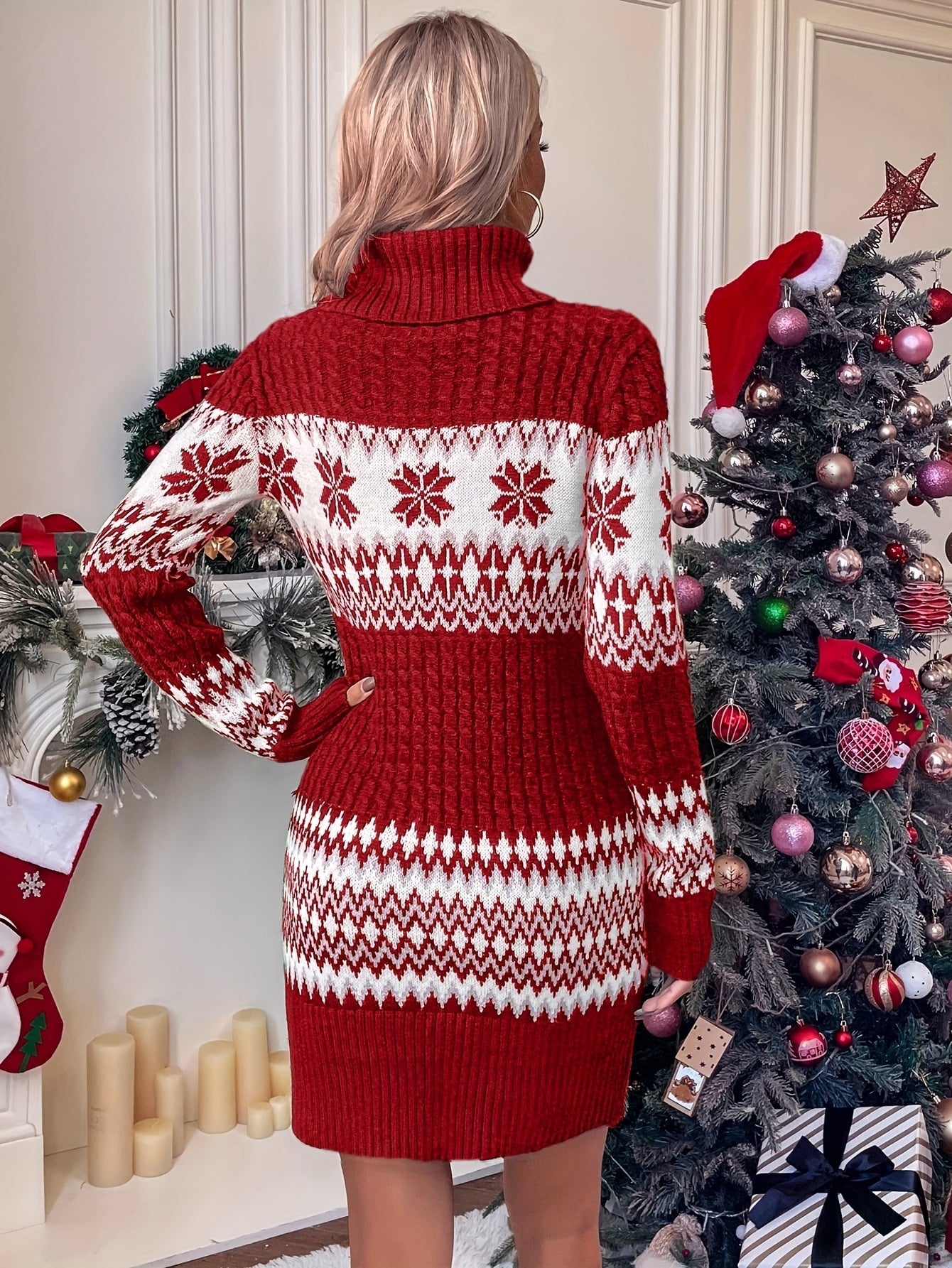 Maria | Christmas Sweater Dress