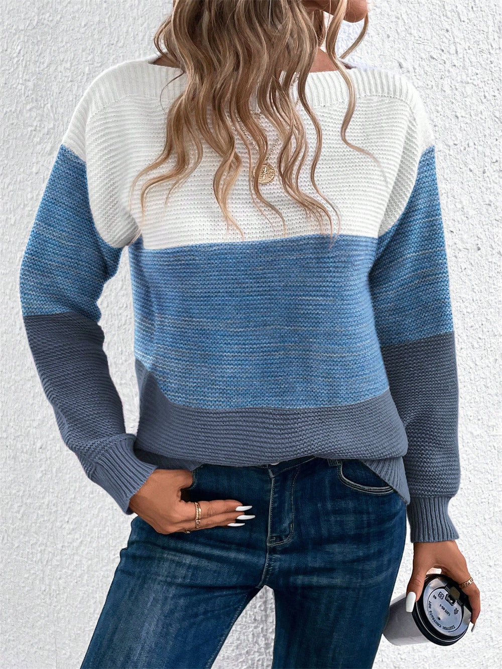 Hailey – Colorblock Knit Sweater