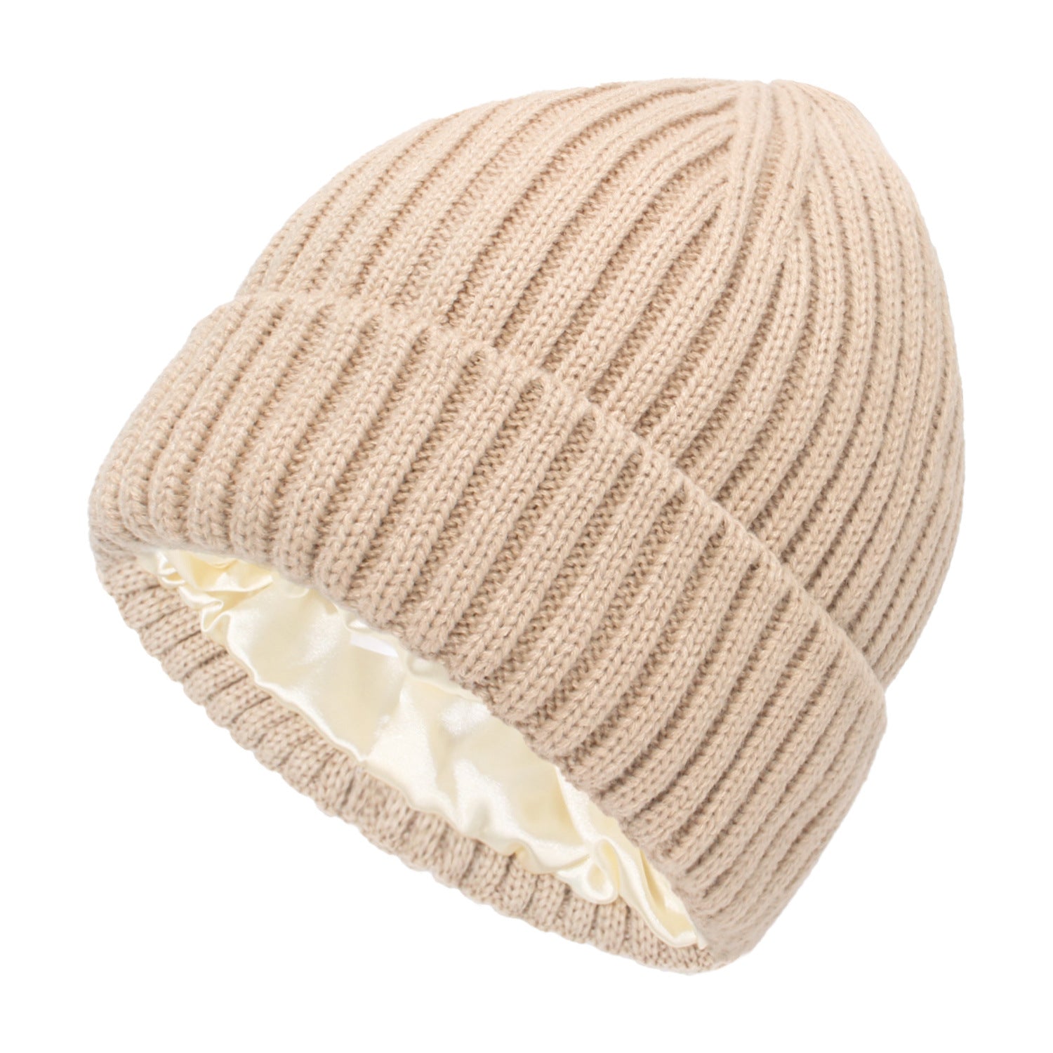 Denise - Anti-Frizz Satin-Lined Winter Beanie