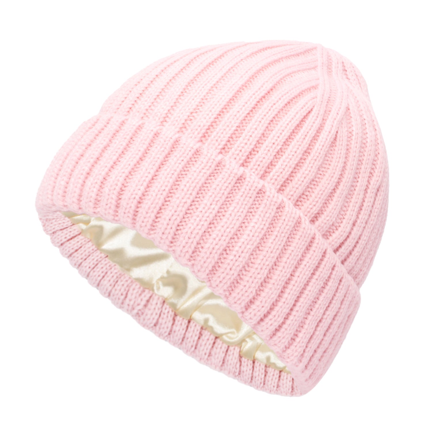 Denise - Anti-Frizz Satin-Lined Winter Beanie