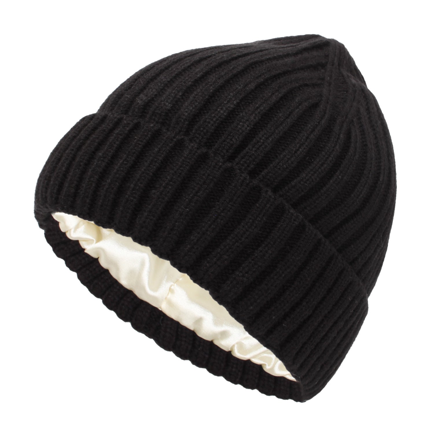 Denise - Anti-Frizz Satin-Lined Winter Beanie
