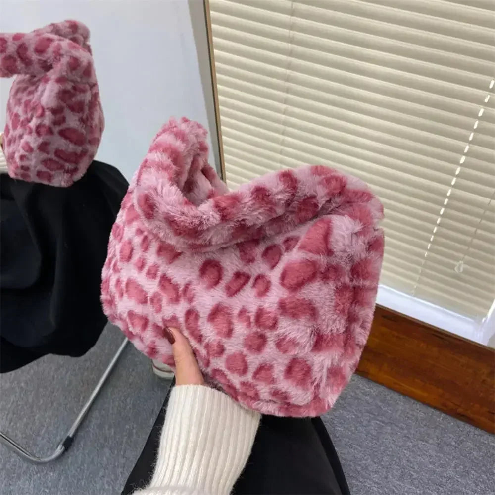 Lilith | Plush Print Shoulder Bag