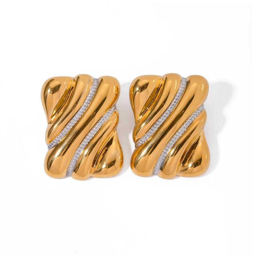 Penrose - Vintage Rectangular Studs