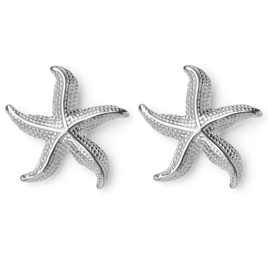 Sable - Curved Starfish Earrings