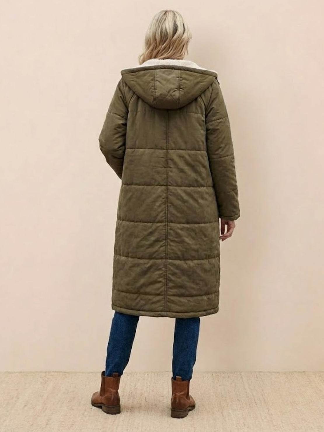 Lizzy -Sherpa-Lined Hooded Teddy Coat
